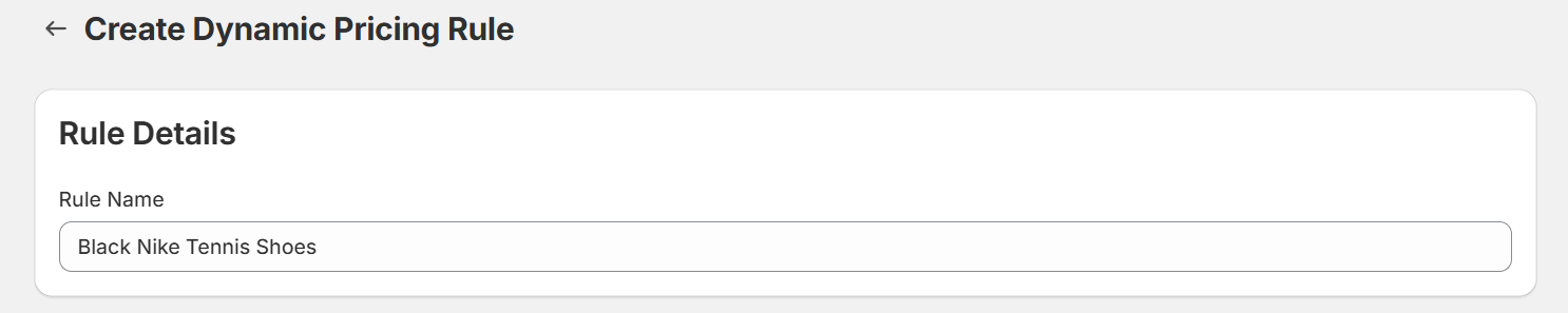 Create Dynamic Pricing Rule